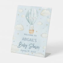 Luftballong Babyskare, välkomstfotstecken
