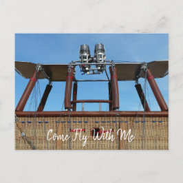 Luftballong Basket och Burner Vykort