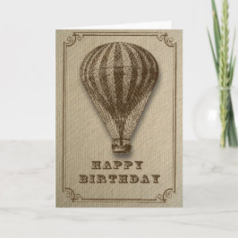 Luftballong Birthday Kort