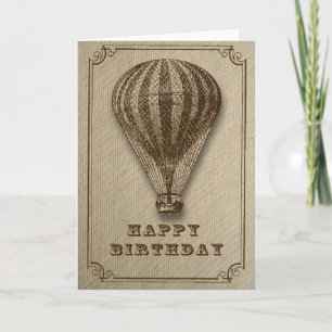 Luftballong Birthday Kort