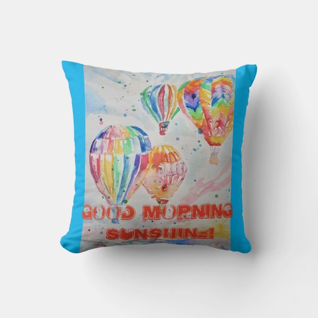 Luftballong Bra Morgon Sunshine Cushion Kudde (Framsida)