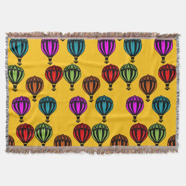 Luftballong Bubblering mönstrad Filt (Framsidan)