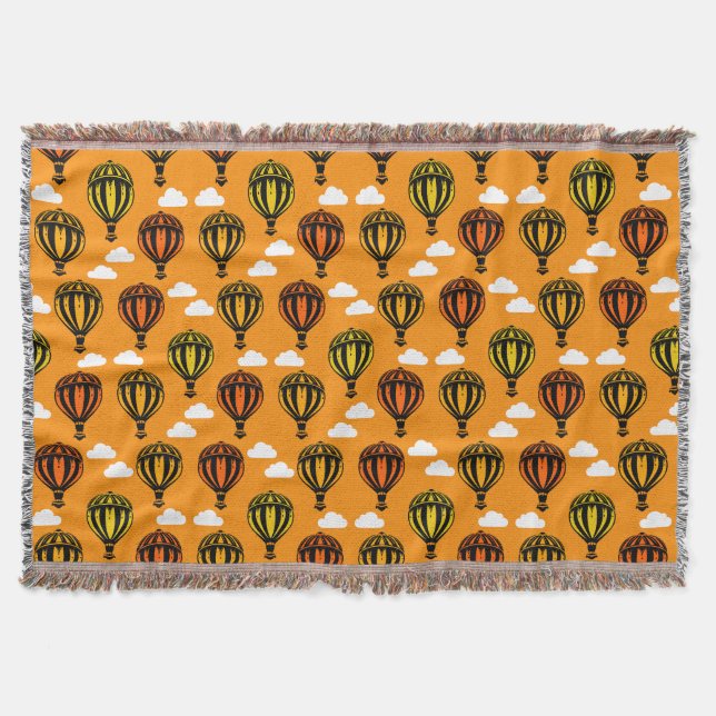 Luftballong Bubblering mönstrad Filt (Framsidan)