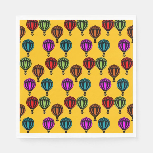 Luftballong Bubblering mönstrad Pappersservett (Framsidan)