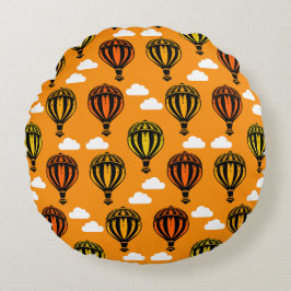 Luftballong Bubblering mönstrad Rund Kudde