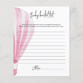 Luftballong - bucket-lista för Baby