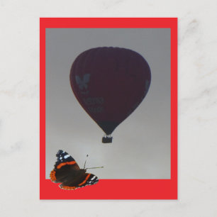 Luftballong Butterfly DIY-vykort Helg Vykort