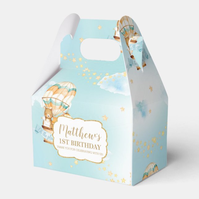 Luftballong Cute Animals Boy Födelsedagsfest F Presentaskar (Framsidan Sidan)