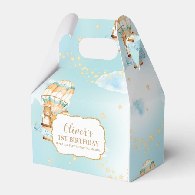 Luftballong Cute Animals Boy Födelsedagsfest Presentaskar (Framsidan Sidan)