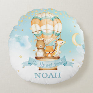 Luftballong Cute Baby djur Boy Nursery Decor Rund Kudde