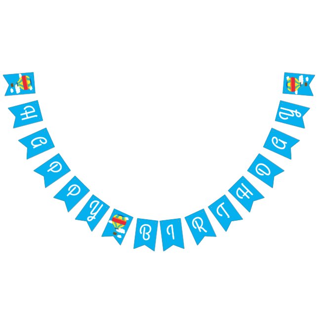 Luftballong Cute Colorful 1:a födelsedagen Party Vimplar (Alla)