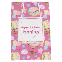 Luftballong Cute Watercolor Mönster Birthday