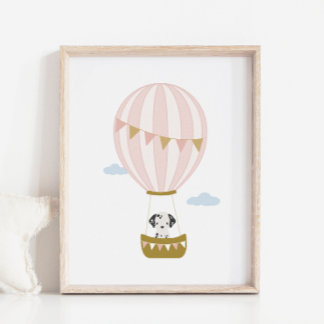 Luftballong Dalmatian Nursery & Kids Poster