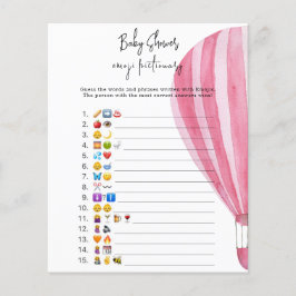 Luftballong - Emoji bild-babydusch