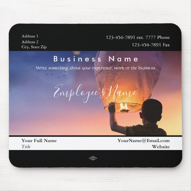 Luftballong Employee Photo Mousepad Musmatta (Framsidan)