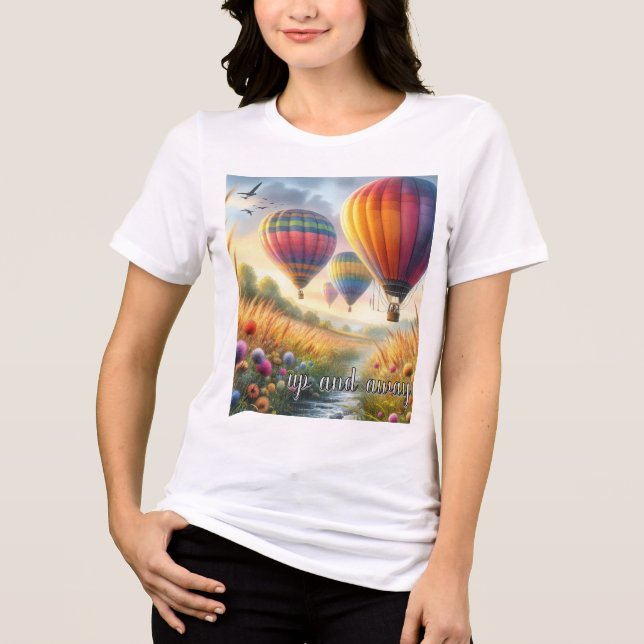Luftballong Färgfull T-Shirt (Framsida)