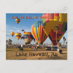 Luftballong Festival Sjö Havasu Vykort