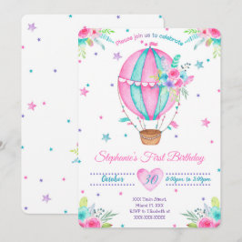 Luftballong Födelsedagsinbjudningar Inbjudningar