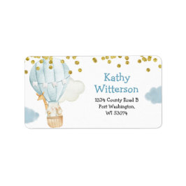 Luftballong för adressetikett Djuren babykläder