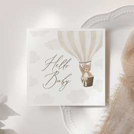 Luftballong för babykläder för neutraltens Nalle Pappersservett