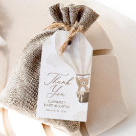 Luftballong för babykläder för neutraltens Nalle Presentetikett