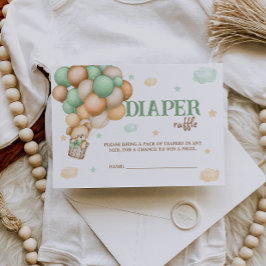 Luftballong för Grönt av Nalle för hårklyvning Tilläggskort