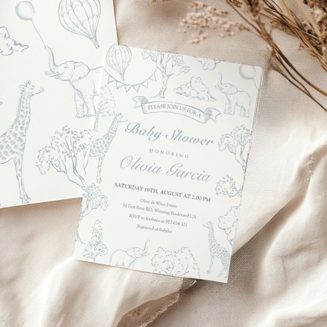 Luftballong för leksaksbabydusch inbjudningar (Skapare uppladdad)