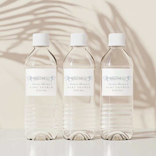 Luftballong för leksaksbabydusch vattenflaskor etikett (Skapare uppladdad)