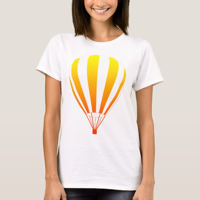 luftballong för solnedtoning t shirt (Framsida)