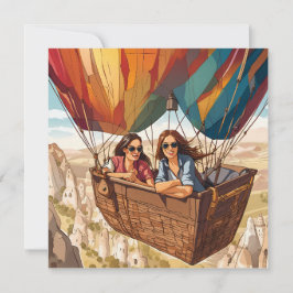 Luftballong i Cappadocia, Turkiet Julkort