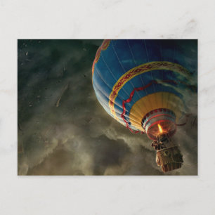luftballong i Storm Fantasy-vykort Vykort