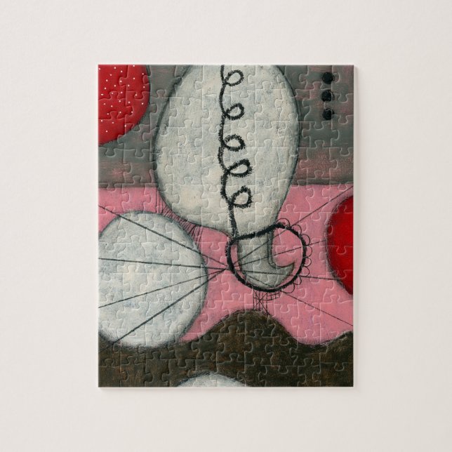 Luftballong Jigszawa Puzzle Pussel (Vertikal)
