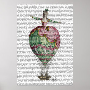 Luftballong Kvinna Poster