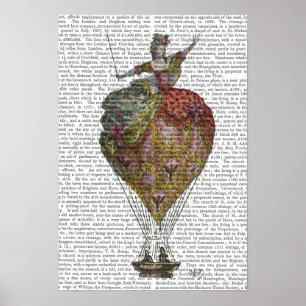 Luftballong Kvinna Poster