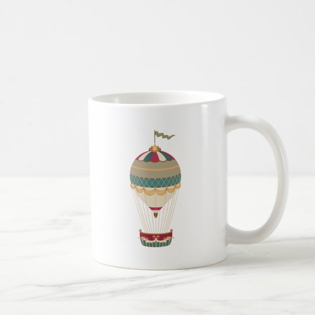 Luftballong med Flagga med lämplig Steampunk Kaffemugg (Höger)