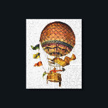 Luftballong med Flaggor Canvastryck<br><div class="desc">Transport och resor</div>