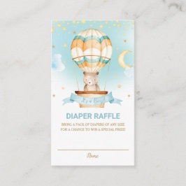 Luftballong Nalle Boy Diaper Raffle Tilläggskort