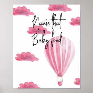 Luftballong - Namn som livsmedel från baby Poster