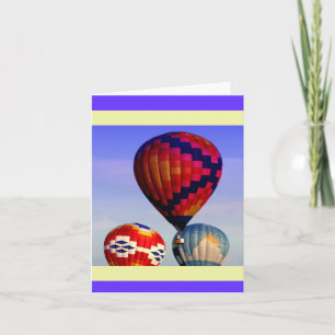 Luftballong notecard kort