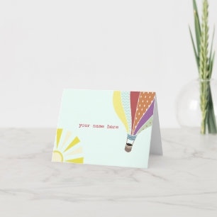 Luftballong Notecard Kort