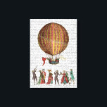 Luftballong och människor canvastryck<br><div class="desc">Transport och resor</div>