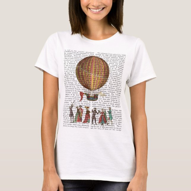 Luftballong och människor tee shirt (Framsida)