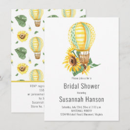 Luftballong och Möhippa av solblommor Kort