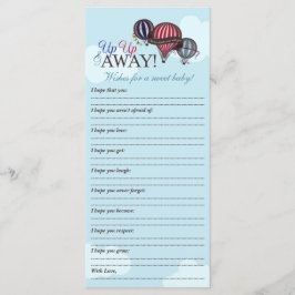 Luftballong - Önskemål för minnesanteckning för ba