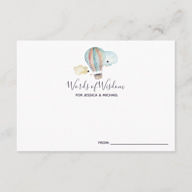 Luftballong Party i babyvisningsråd Tilläggskort (Framsida)