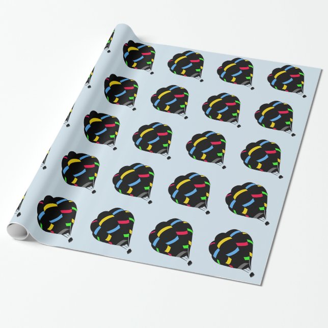 Luftballong Presentpapper (Utrullad)