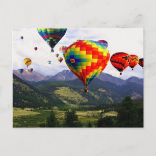 luftballong Ride i Rockies Vykort