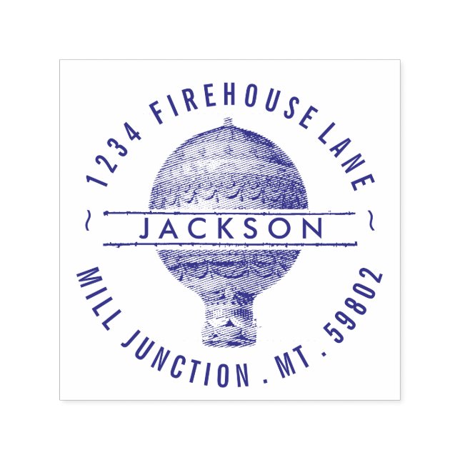 Luftballong Self-Inking Returadress Frimärke Självfärgande Stämpel (Design)