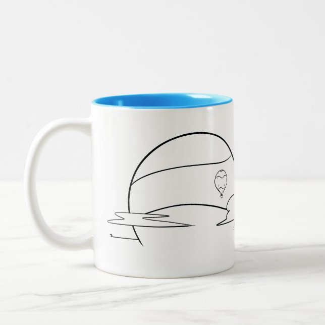 luftballong Sol-kaffe Mugg (Vänster)