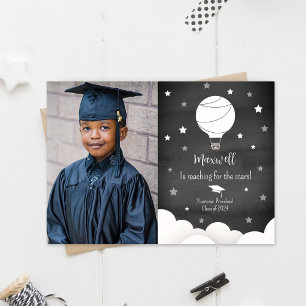 Luftballong Star Studenten fotomeddelande Inbjudningar